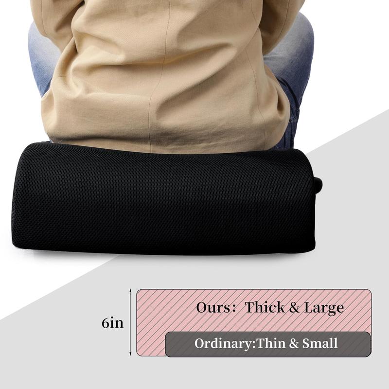 TikTok Shop Extra Thick Chair Cushions Office Chair Booster Seat Cushion to Raise Seat Height for 18 x 16 x 6 inch Non Slip Memory Thick Cushion with Carry HandleBlack