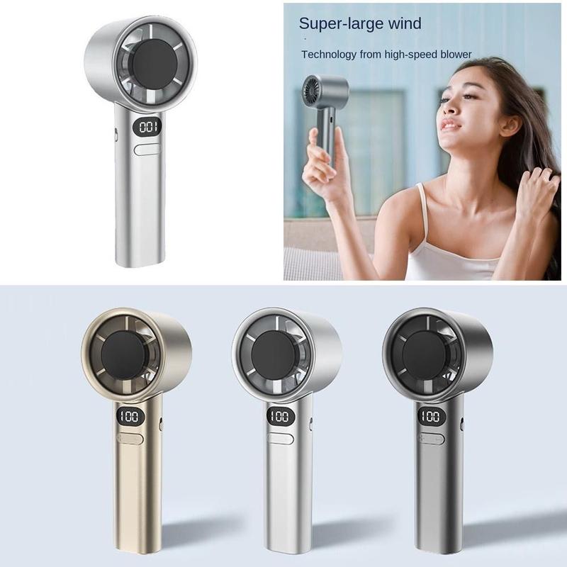Di động ABS Quạt Turbo cầm tay Có thể điều chỉnh Có thể sạc lại Quạt bỏ túi mini Cầm tay Tốc độ gió 120 Quạt làm mát Du lịch