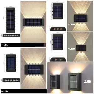 Lampu Outdoor Tenaga Surya-Lampu Dinding Tenaga Surya-Tahan Air Ada Sensor Cahaya Solar