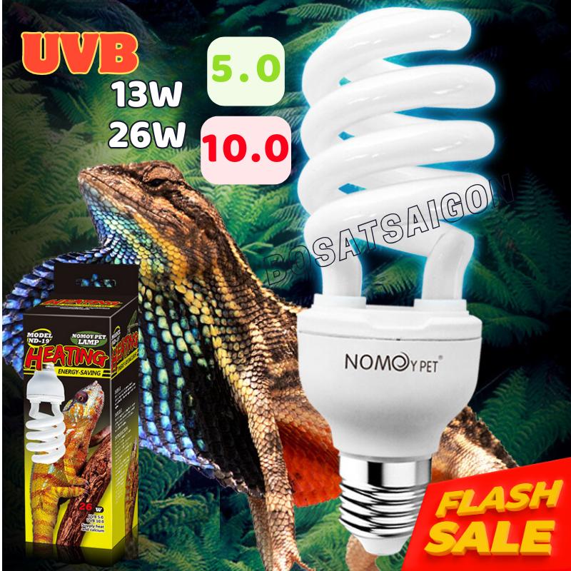 Đèn UVB bức xạ 5.0 - 10.0 Hấp thụ CANXI cho PET, bò sát, chim, rùa Chính Hãng NOMOY 13W - 26W. Giá rẽ 1 - Ship cấp tốc.