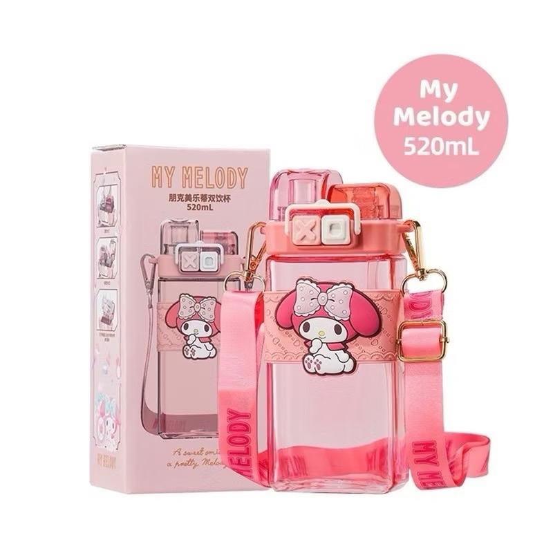 Bình Nước Đôi 520ML Hoạt Hình Disney Nhiều Mẫu Dễ Thương 4