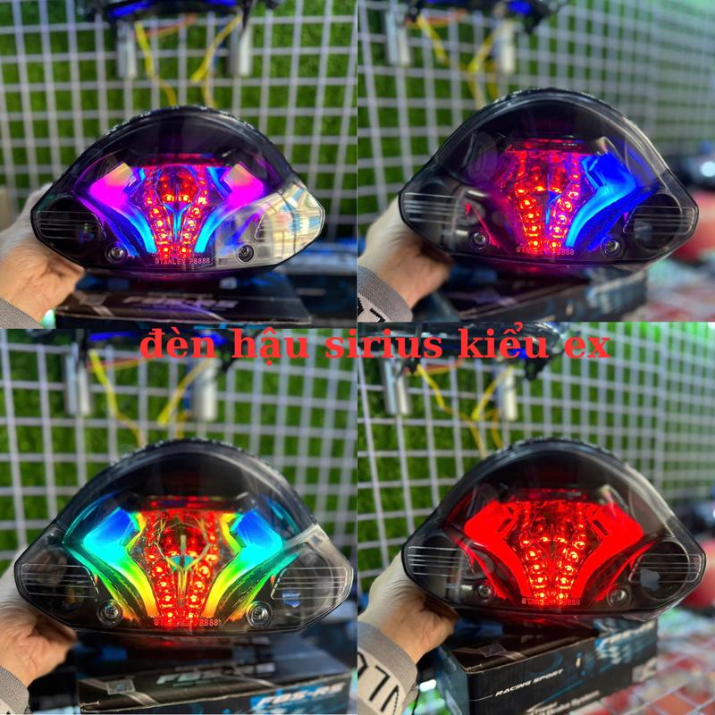 Đèn Hậu audi  sirius kiểu ex dùng cho  xe sirius 110 sirius 50 , hiệu ứng chỉnh màu cực đẹp