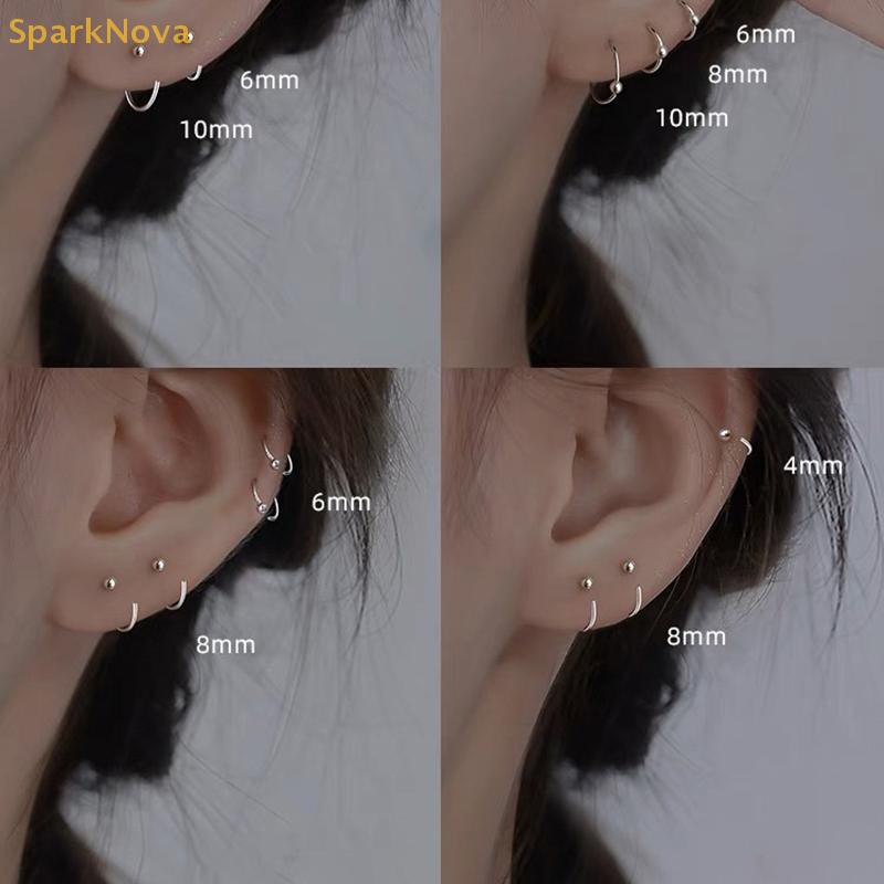 Product Introduction of Khuyên Tai Tròn Cho Nữ, Phong Cách Tối Giản, Khóa Xương Tai Nhỏ Thiết Kế Tinh Tế Đơn Giản, Thích Hợp Cho Phụ Nữ, Khuyên Tai Đinh Tán Xương Tai 10