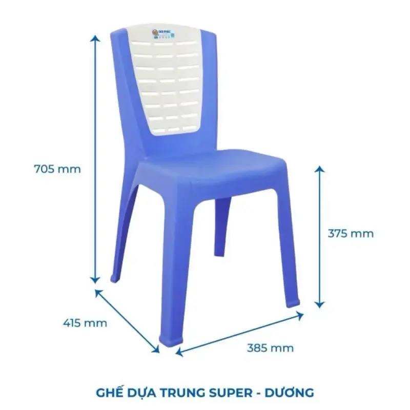 Ghế nhựa tựa lưng super qui phúc ,ghế dựa lưng,ghế dựa lưng cao 1