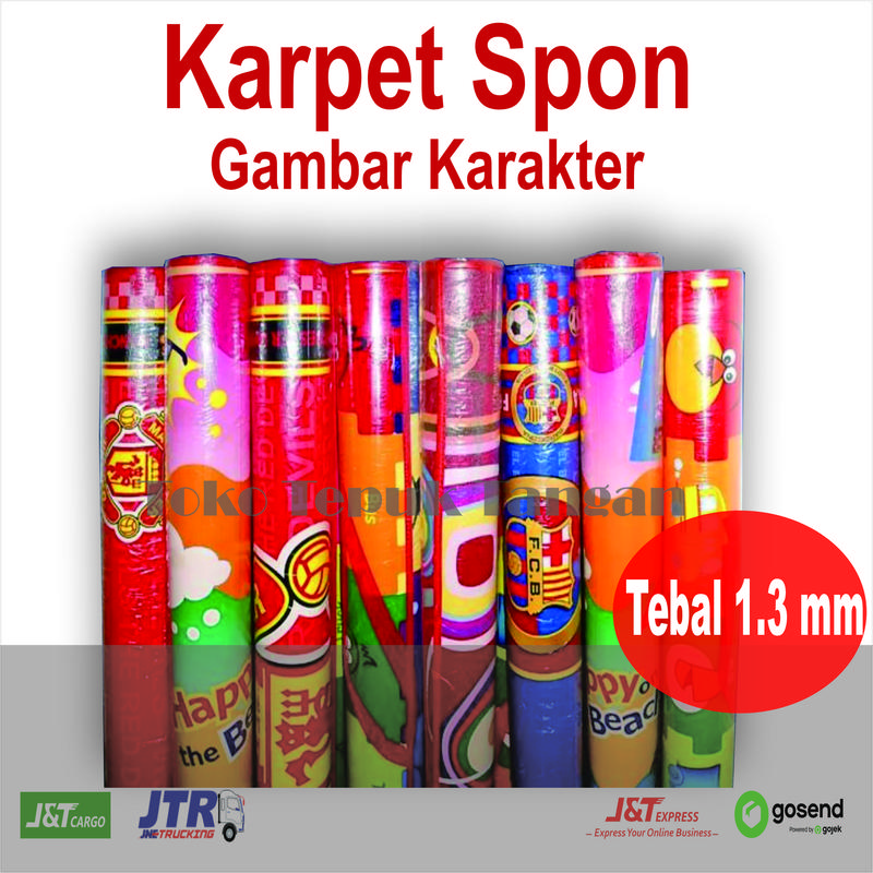 Karpet Gambar Ketebalan 1,3 mm (Tipis nerawang & Kecil) ukuran 120 cm x 135 & 140 cm - Karpet Gambar Karakter 0
