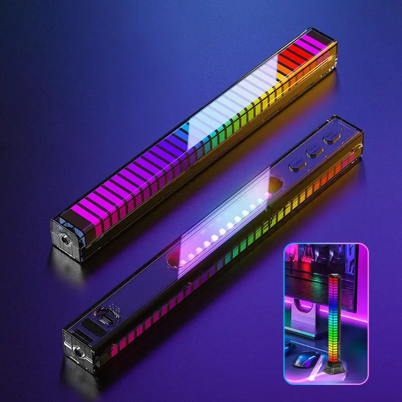 Đèn LED RGB nháy theo nhạc Decor bàn máy tính, phòng làm việc