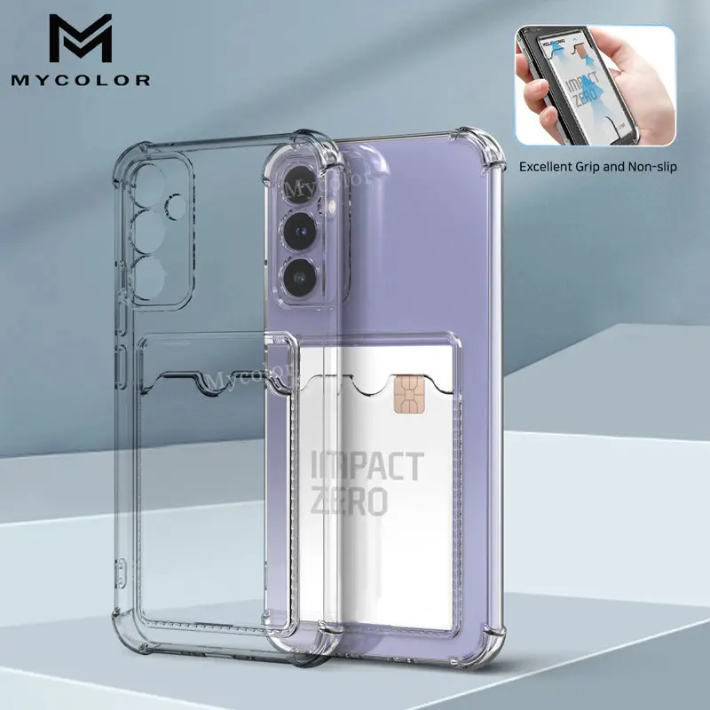 Fashion Clear Card Holder Phone Case For Samsung ss Galaxy S25 S24 S23 S22 S21 FE S25+ S24+ S23+ S22+ S21+ Note 20 10 Plus Ultra S10 5G 4G 2025
