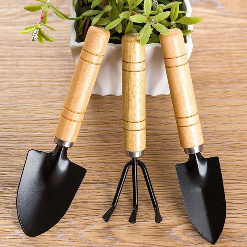 Product Introduction of Three-piece Set Of Gardening Tools Flower Gardening Rake Spade Planting Tool Potting Shovel N9H2 38