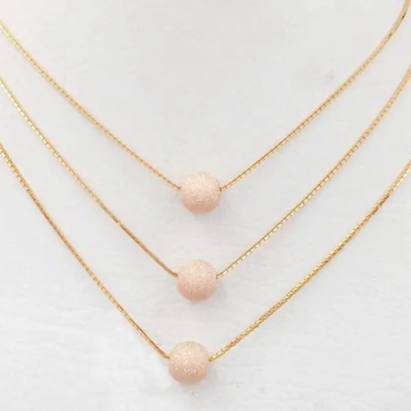 Kalung Emas Santa Variasi Bola Gliter Gold 10K Semar Nusantara 7