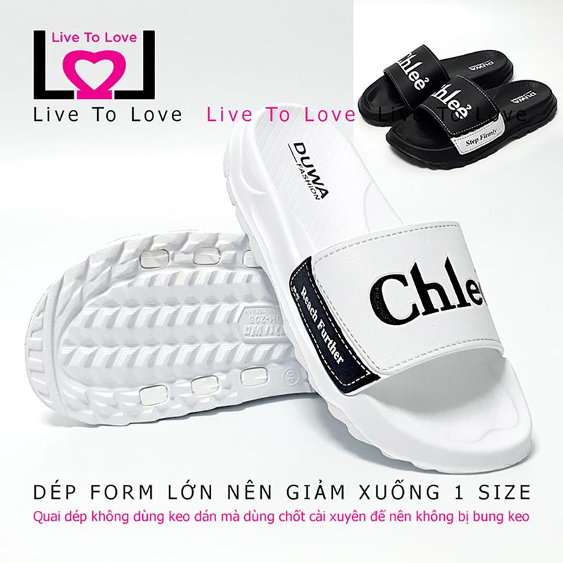 Dép Nam Nữ Quai Ngang Siêu Nhẹ DUWA LT2065 - Hàng Chính Hãng - Slipper Dép Đế Bằng Dép Lê