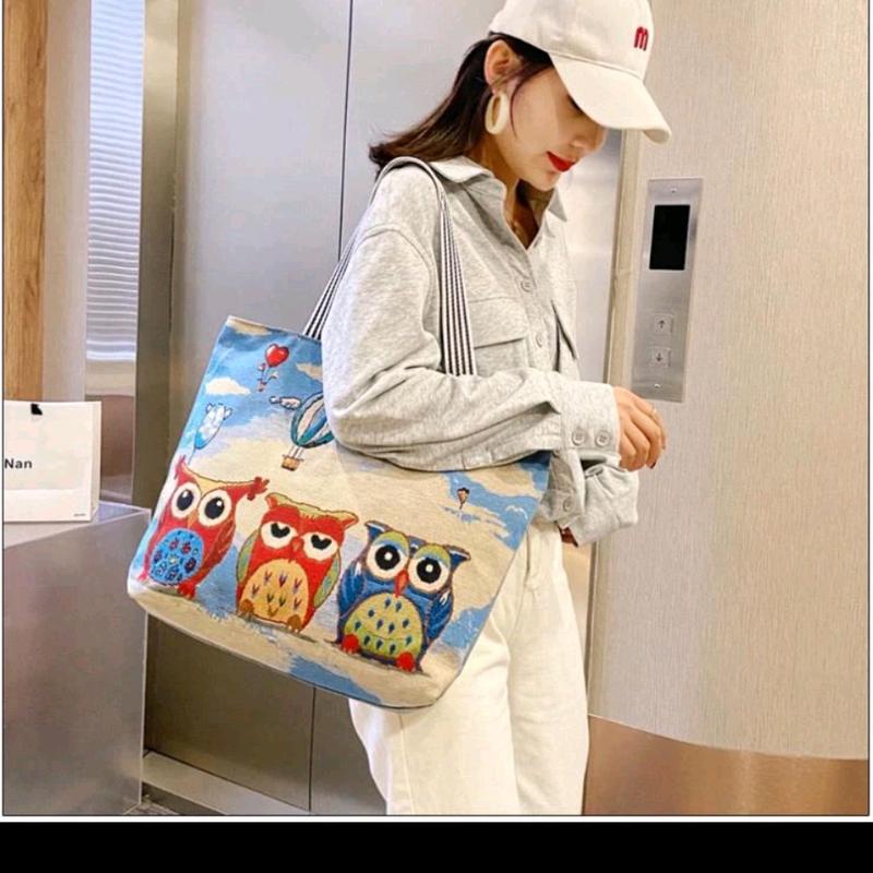 túi xách đeo vai có khóa .. túi vải thiêu thổ cẩm đẹp xuất sắc.45cm...40cm 3