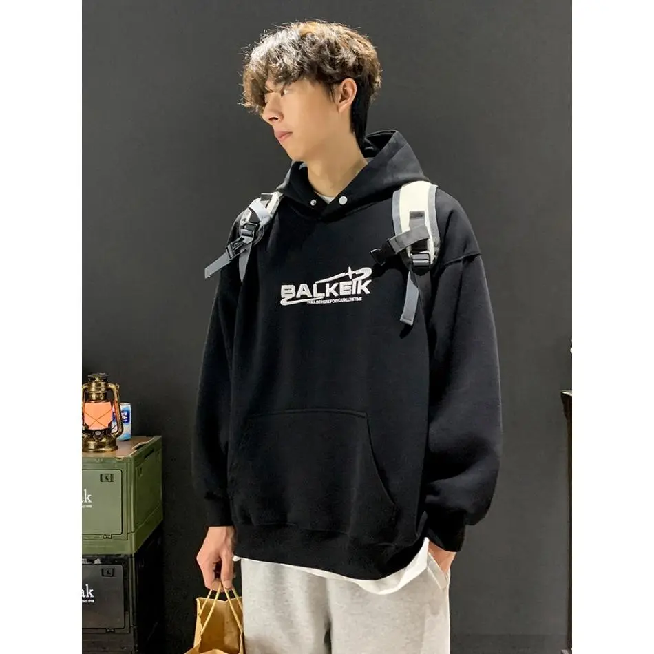 American Hooded Sweater Men's Spring and Autumn Holly Youth New High-Grade Coat Ins Versatile Casual Top Fashion