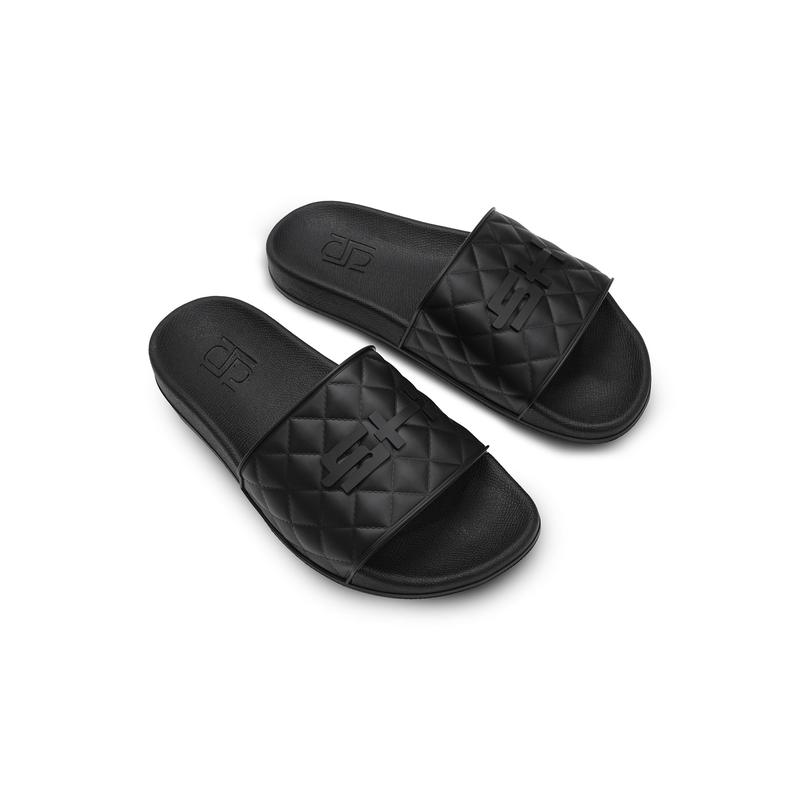 Dép Nam Fancy Emboss Black Chất Cao Su Nhân Tạo DE000829 SOMEHOW