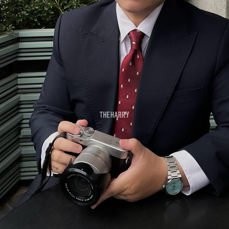  Tổng hợp Cà vạt hoạ tiết màu đỏ đậm 8cm - The Harry 