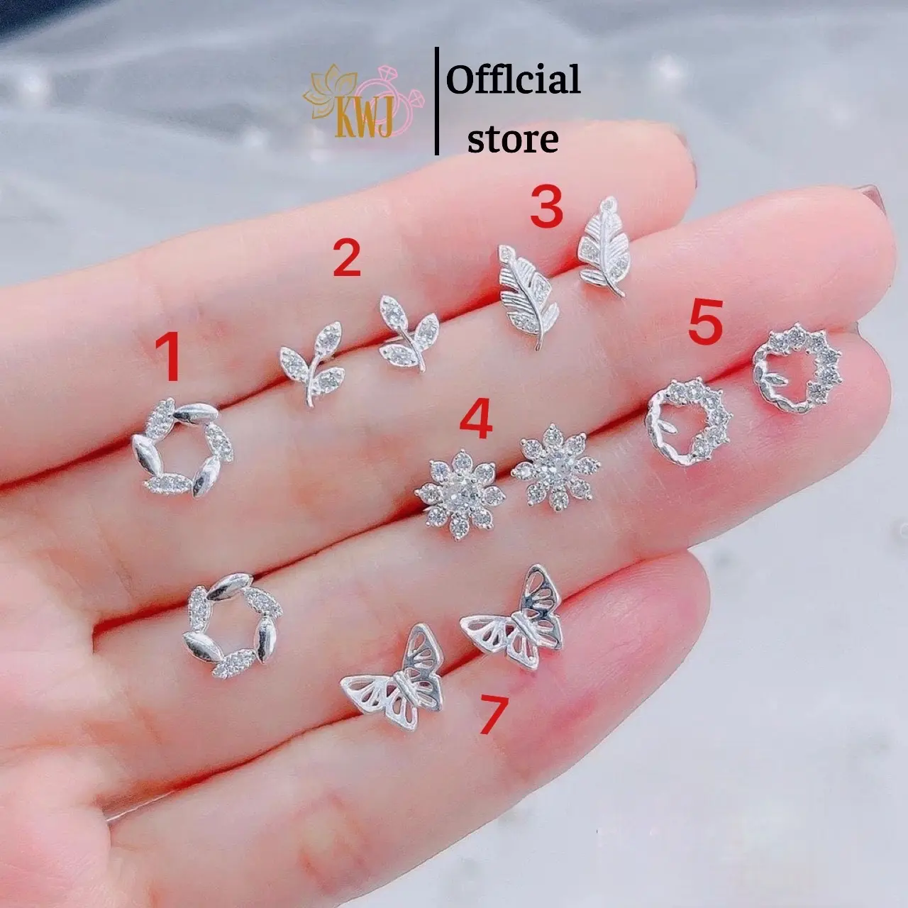 Bông tai bạc ta mẫu mới về