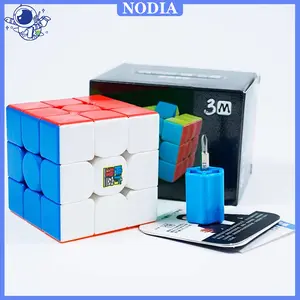 Nodia Toys  Magic Cube 3x3 Moyu Meilong Stickerless MFJS Original / Magic Cube Magnetik Moyu Meilong 3x3 / Magic 3x3 Premium 3.47 WCA / Mainan Edukasi Anak / Magic Cube 3x3 MoYu Meilong / Fidget Cube 3x3x3 Magnetik / Kubus Mainan Edukasi Anak