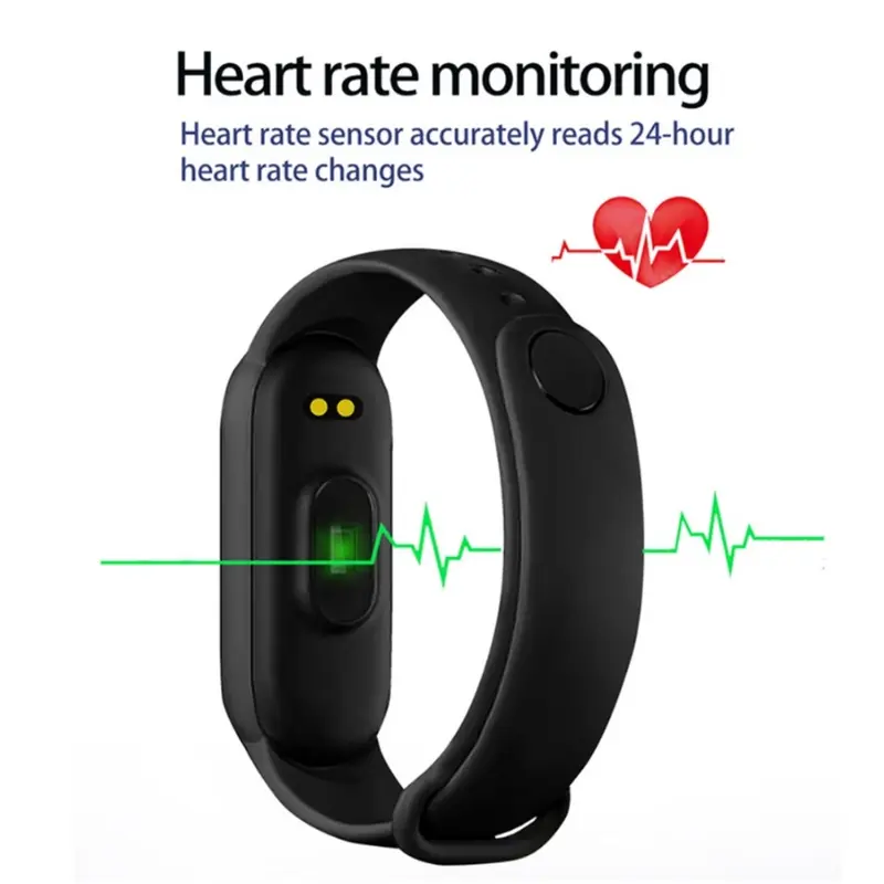Đồng hồ thông minh, Mi Band 6 / M6, Vòng đeo tay thể thao, Máy theo dõi nhịp tim, Có màn hình Bluetooth, Hỗ trợ Xiaomi 6, Đồng hồ thông minh thể thao 2