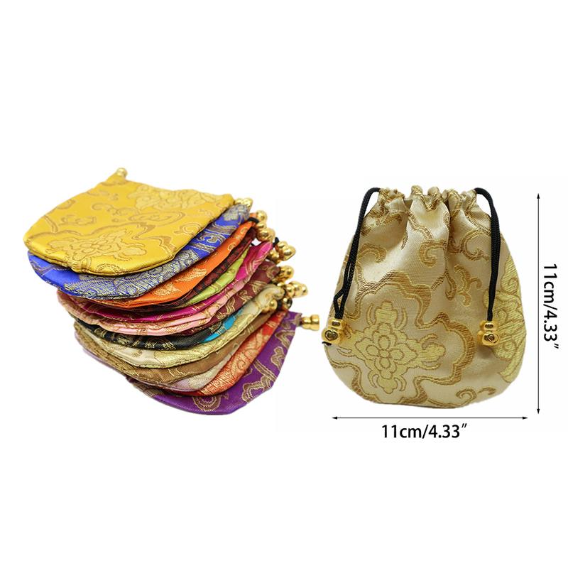 Product Introduction of Coin Storage Bags Drawstring Pouch Women Jewelry Storage Bag Mini Coin Purses 0