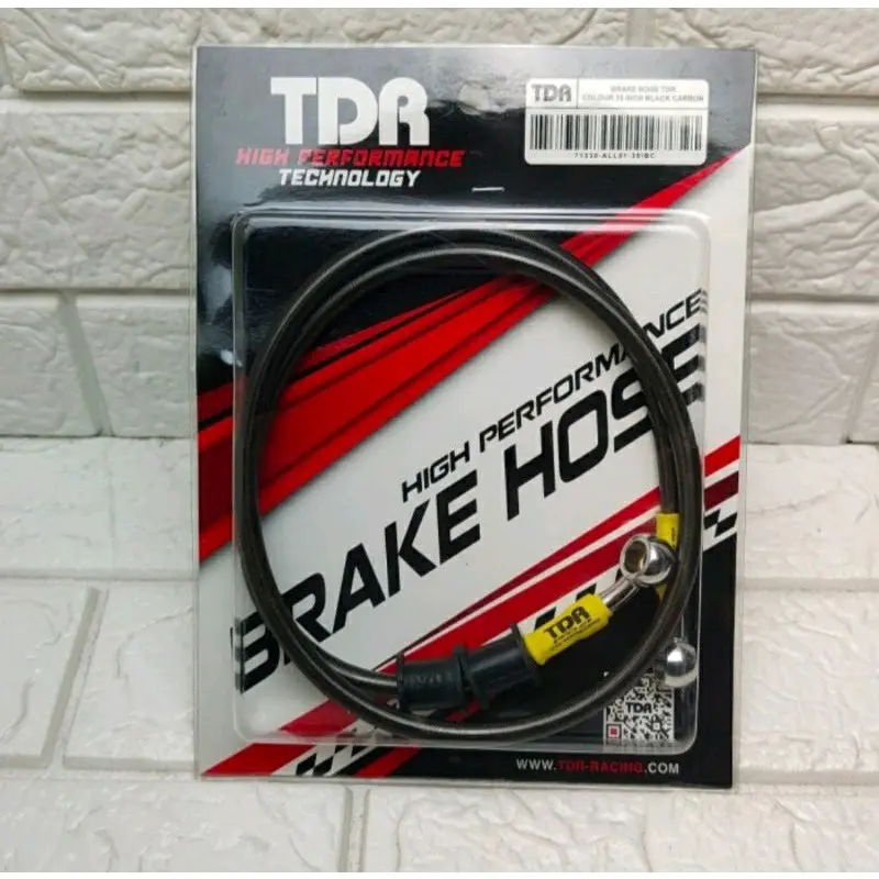 Kabel Selang Rem Depan Black Carbon Tdr 35 Inc 90Cm New Vario 160 150 125 Beat Deluxe Motorcycle 1