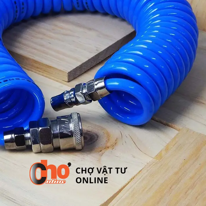 Dây hơi xoắn, dây khí nén 8li dài 6m, 9m,12m,15m/ Hàng Việt Nam chất lượng tốt 4