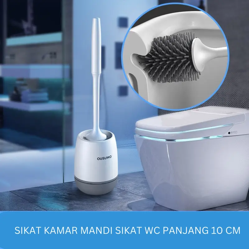 Sikat Kamar Mandi Sikat WC Hendel Panjang 10 cm Sikat WC Gagang Panjang Sikat Kloset Duduk 5