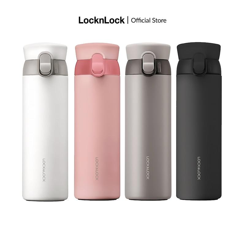 [Outlet] Bình giữ nhiệt LocknLock Wannabe One Touch 450ml LHC3240-4 màu , nắp bật 1 chạm, inox 304 cao cấp, giữ nhiệt nóng lạnh