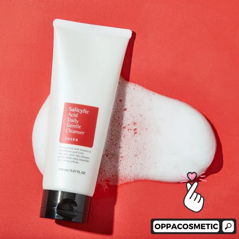 COSRX Salicylid Acid Daily Gentle Cleanser 150ml 50ml 20ml Facial Kotoran Berminyak Membersihkan Wajah Muka Berjerawat