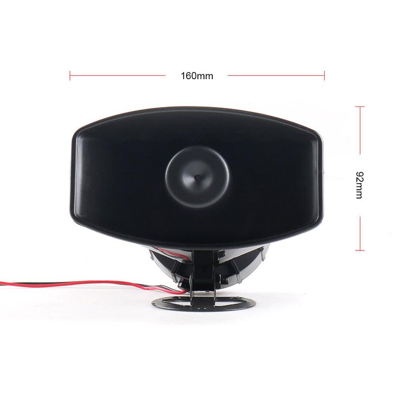 Product Introduction of 12V 7 Sound Horn Car 7 Tones  Warning Alarm Megaphone Siren Speaker Wireless Remote Control 34