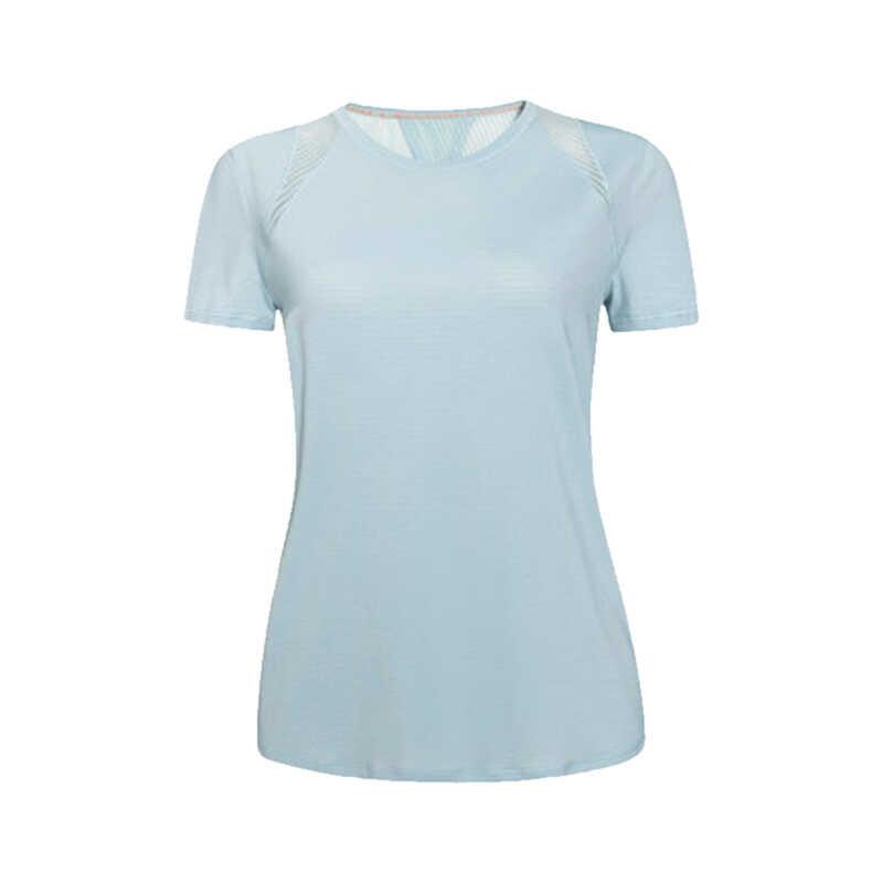 Spring Summer Yoga Cover Up Loose and Slimming Sports Short sleeved T shirt Women's Quick Drying Fitness Top 0