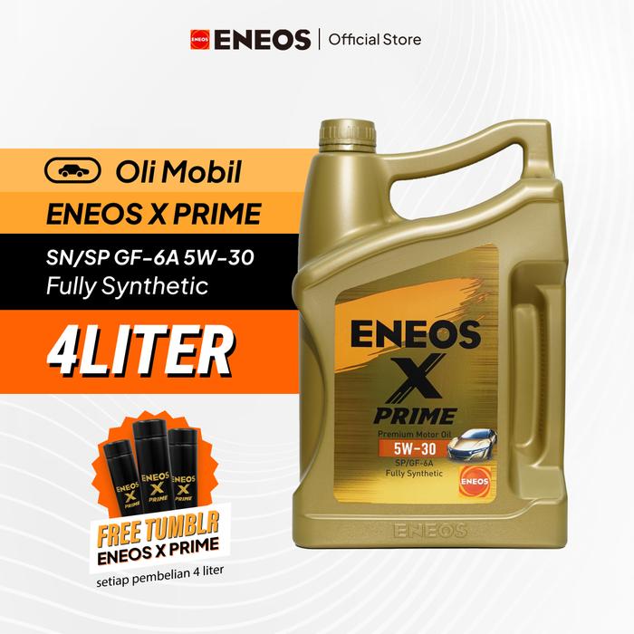 Gambar ENEOS X PRIME SP/GF-6A 5W-30 Ukuran 4 Liter Car Engine dari ENEOS Indonesia Kota Depok Tokopedia