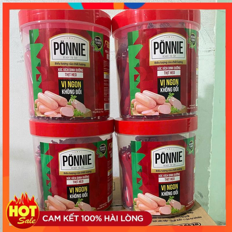 Combo 2 Hộp Xúc Xích Ponnie 50 cây x 19g Heo ( 100 cây )  Food Cay