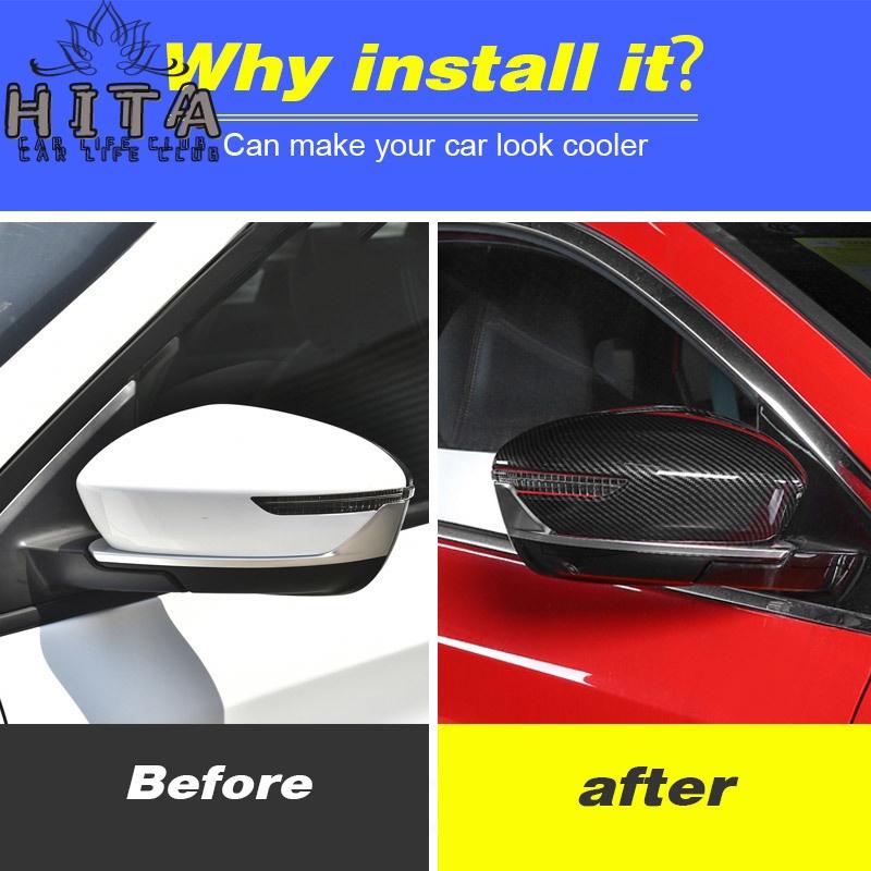 Proton X50 RearView Mirror Case Cover ABS Chrome Side Wing Mirror Caps Bright Carbon Parts 2
