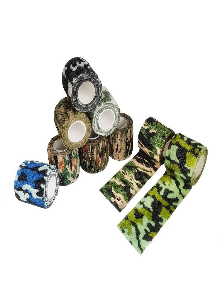 Product Introduction of Che Mặt Săn Bắn, Băng Quấn Đàn Hồi Ngụy Trang, Chiều Dài 4.8M, Băng Quấn Bảo Vệ Thể Thao, Thích Hợp Cho Mắt Cá Chân, Đầu Gối Và Ngón Tay, Được Làm Bằng Cao Su Tổng Hợp, Có Độ Dính 9