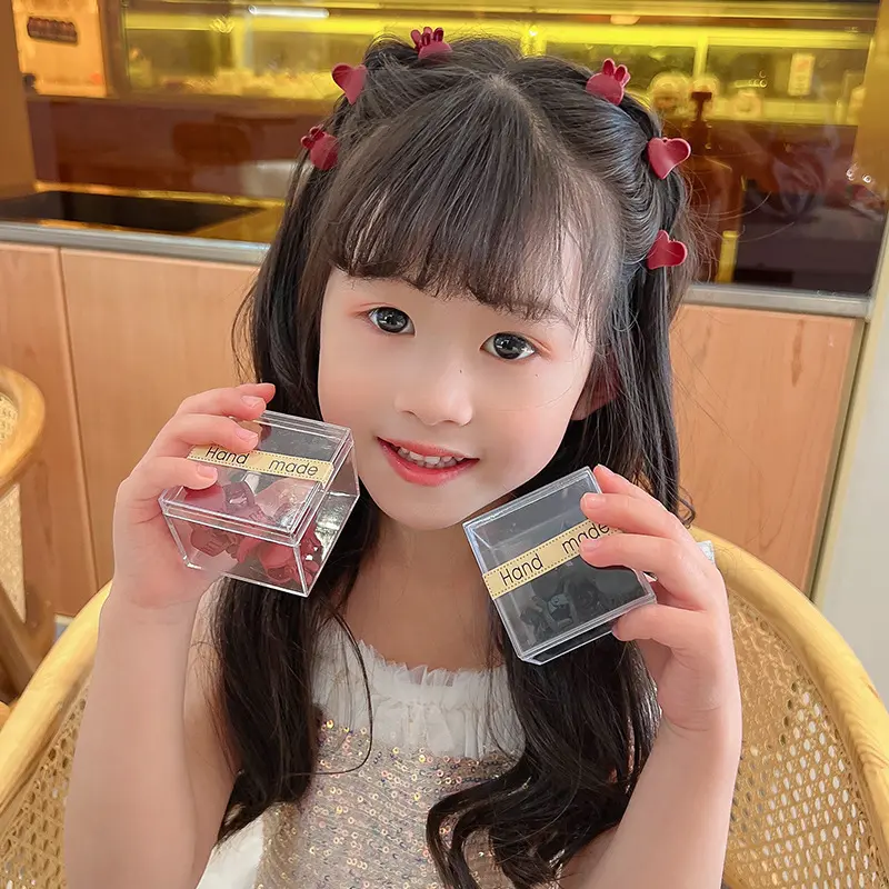 Kẹp Tóc, Cỡ Nhỏ Kẹp Tóc Nhỏ Nhám Kẹp Tóc Trẻ Em, Dễ Thương Và Ngọt Ngào, Thời Trang Và Đơn Giản, Mặt Nhẵn, Thích Hợp Cho Phụ Nữ Và Trẻ Em Gái, Với Dây Mảnh Kim Loại Đuôi Ngựa, Phụ Kiện Không Đường May, Cho Tóc, Women Voi 3