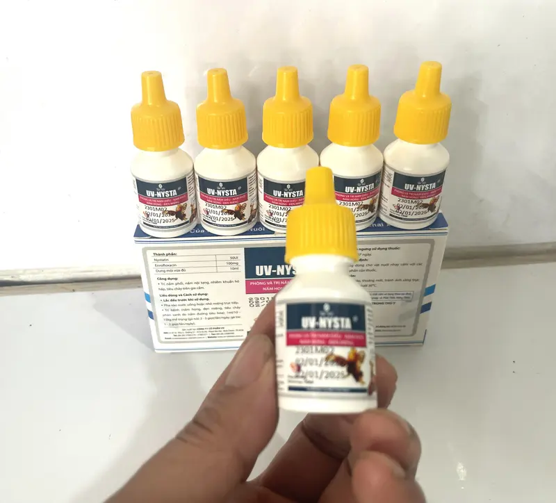UV Nista (10 ml) Nấm diều, họng, tiêu hoá, phân xanh, phân trắng trên gà đá, chim kiểng và thú cưng - Profarm 2
