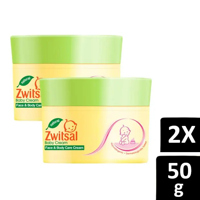 [SPECIAL DEALS] Zwitsal Baby Face & Body Care Cream 50g Twin Pack