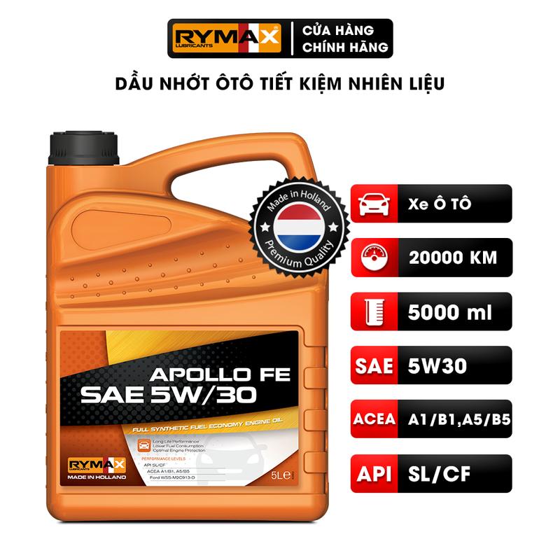 Product Introduction of Dầu nhớt Ôtô - Xe Hơi tiết kiệm nhiên liệu Rymax Apollo FE SAE 5W/30 (4L-5L) - Hàng nhập khẩu Châu Âu 18
