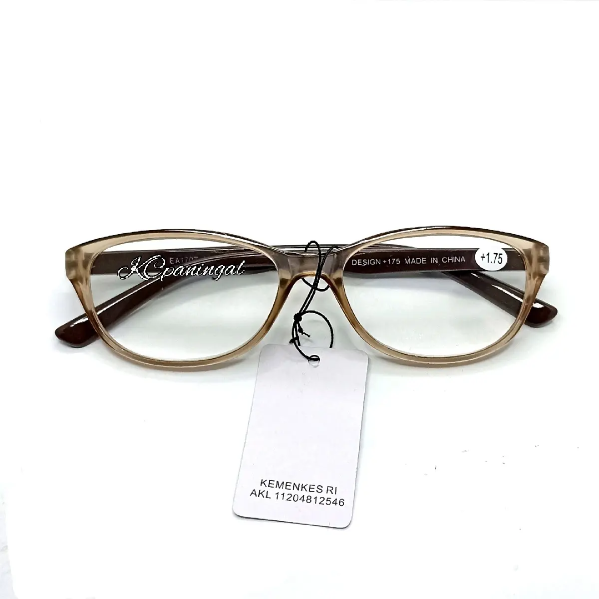 kacamata baca lensa plus model cat eye +1.00 sd +3.00