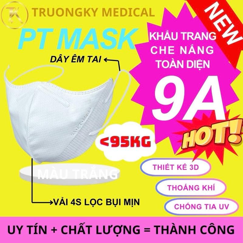 100c 9A Che Nắng Toàn Diện Cho Mặt Vừa Và To 48kg—>95kg - Khẩu Trang 9A Thiết Kế 5 Lớp Vải 4S Kháng Khuẩn