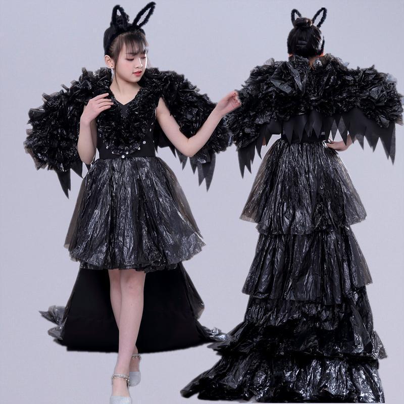 Quần Áo Biểu Diễn Catwalk Trẻ Em, Phong Cách Trung Quốc Ngọt Ngào, Bảo Vệ Môi Trường, Cá Nhân Hóa, Thích Hợp Cho Trẻ Em, Thời Trang, Phong Cách Mới Năm 2024, Thích Hợp Cho Bé Gái Mẫu Giáo, Thủ Công Mỹ Nghệ, Vật Liệu Tự Làm, Thiết Kế Thiên Thần 0