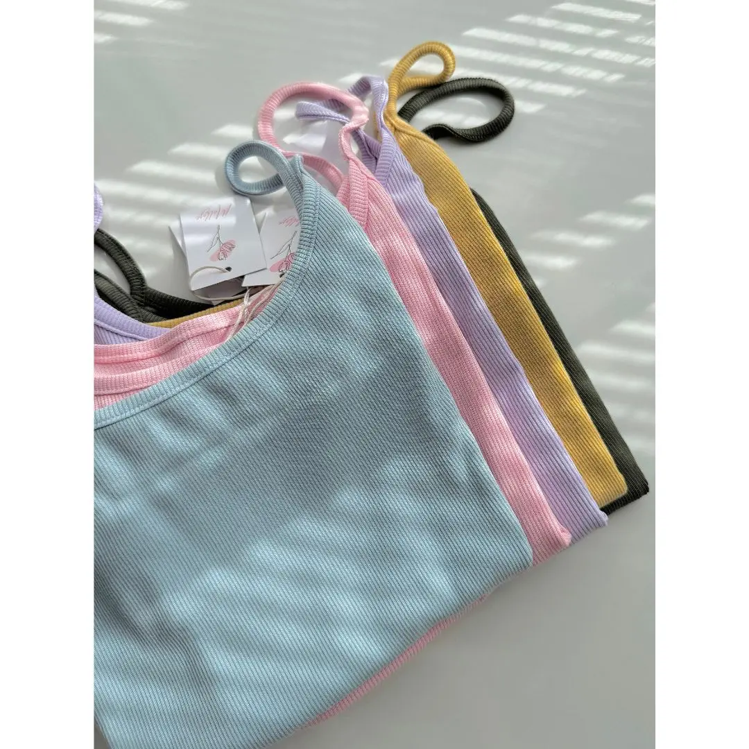 Alley top| Áo Nữ 2 dây thun gân chất co giãn mềm mịn FREESIZE, nhiều màu sắc trendy Nhung Nhung