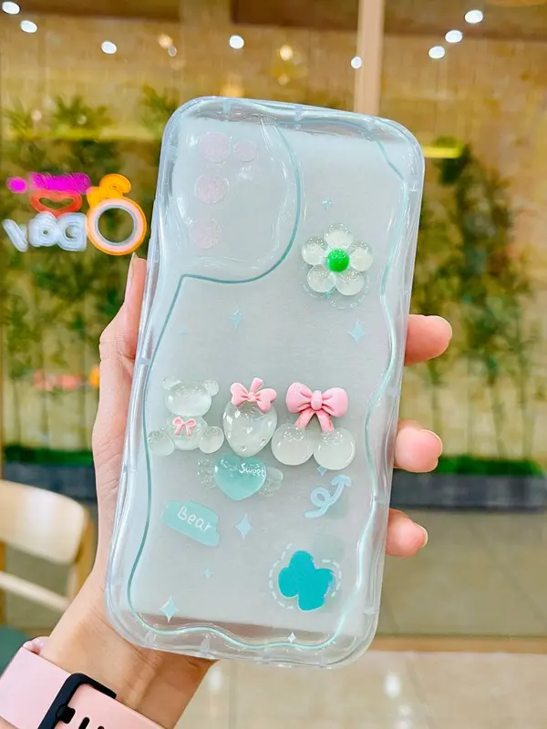 Mẫu Mới// ốp CHARM NGỌC xinh xẻo TPU dành cho nhiều dòng máy samsung,oppo,vivo,realme,xiaomi redmi,ip Phone 3