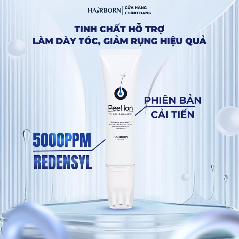 Peel Lăn Tóc Hairborn Tuýp 60ml, Tinh Chất Hỗ Trợ Nuôi Dưỡng Tóc, Dùng cho cả Nam & Nữ
