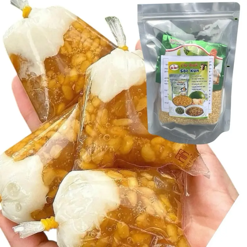 COMBO 3 SÉT CHÈ BƯỞI TẶNG 1 sét TRÀ SỮA TRÂN CHÂU (10-12ly) —3 sét chè bưởi nấu 30-40 bát chè thơm ngon béo ngậy kèm công thức _ SÓC KUN 2