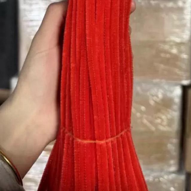 Kẽm nhung dài 60cm ĐẶC BIỆT sợi 7mm màu đẹp - S0610 kẽm nhung handmade DIY 6