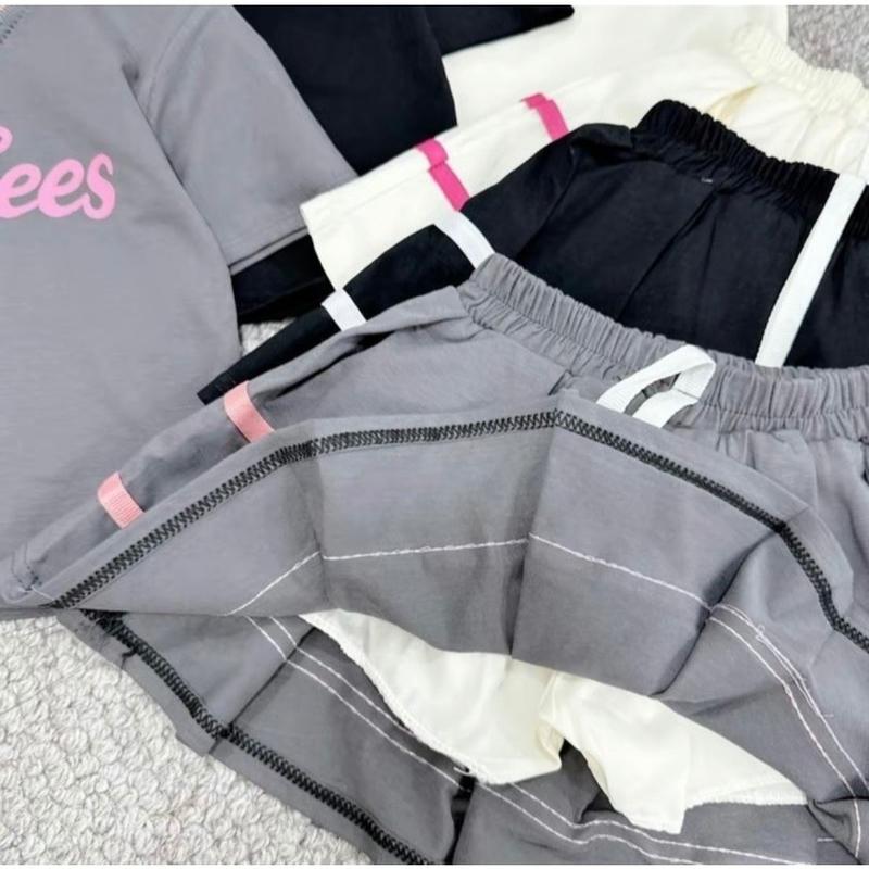 SET VÁY XẾP LY YANKEES, VÁY THỜI TRANG CÓ LÓT QUẦN CHO BÉ GÁI 9-35KG. 3