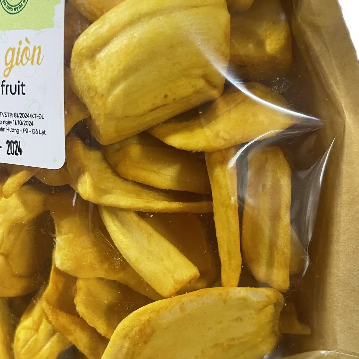 Mít sấy giòn xuất khẩu loại 1 - 250g, vị ngọt tự nhiên từ mít, snack ăn vặt
