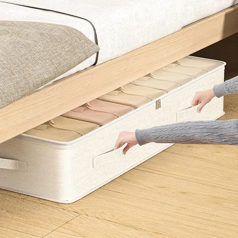 Under Bed Storage Box, 1 Count Under Bed Drawer Organizer with Handle & Zipper, Foldable Storage Organizer for Home Bedroom, Summer for Gift, Bedroom Accessory for Girls