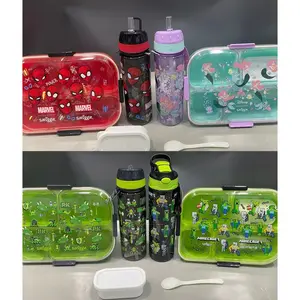 [Lunch Set Anak Smegglo 2013A+2002A – Kotak Makan + Botol Minum 100% BPA Free] Kotak bekel | Bahan Tritan |