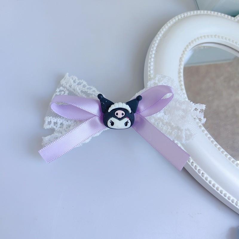 Product Introduction of Kẹp Tóc Bướm Ren, Dành Cho Bé Gái, Đồ Trang Sức Đầu Ngọt Ngào Kẹp Tóc Sanrio, Buộc Tóc Đuôi Ngựa Đôi, Đồ Trang Trí Tóc Voi Cua 4